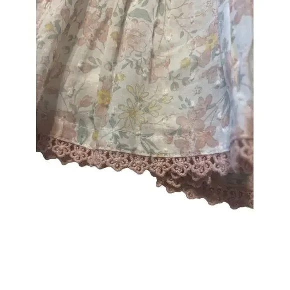 Catharine Malandrino Dress Girls Size 2T Floral Dainty Boho Spring Summer Lined - Picture 5 of 9